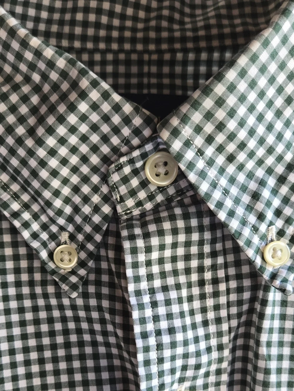 Ralph Lauren Pine Green Checkered Button Front Shirt Size Large